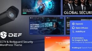 Def v1.4.0 CCTV & Bodyguard Security WordPress Theme