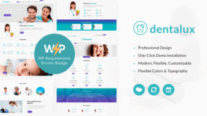 Dentalux (v3.3) Dentist Medical & Healthcare WordPress Theme