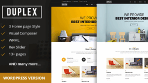 Duplex (v2.9) Interior and Architecture Design WordPress Theme
