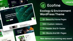 Ecofine v1.1.3 Ecology & Environment WordPress Theme [Activated]