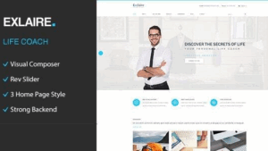 Exclaire (v1.9) Personal Development Coach WordPress Theme
