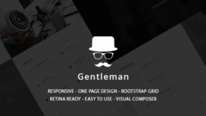 Gentleman (v1.4.3) CV & Resume vCard WordPress Theme