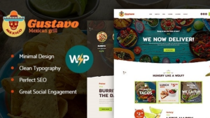 Gustavo (v1.2.2) Mexican Grill, Bar & Restaurant WordPress Theme