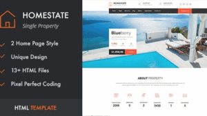 HOME STATE (v2.9) Single Property WordPress Theme