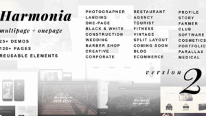 Harmonia (v1.6.0) Creative Multi-Purpose WordPress Theme
