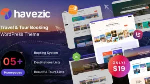 Havezic (v1.2.0) Travel & Tour Booking WordPress Theme