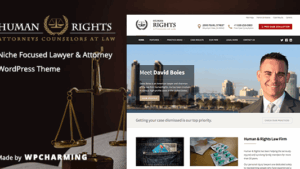 HumanRights (v1.1.7) Lawyer and Attorney WordPress Theme