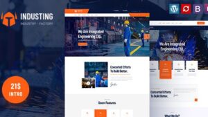 Industing (v1.0.0) Factory & Business WordPress Theme