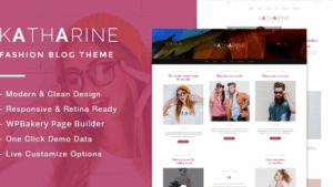 Katharine (v1.5) Modern Fashion Blog WordPress Theme