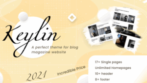 Keylin (v1.8) WordPress Magazine and Blog Theme