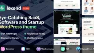 Lexend (v2.6) Software, SaaS & Startup WordPress Theme