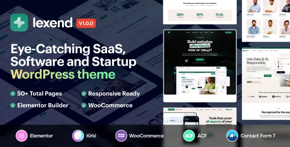 Lexend (v1.3.0) Software, SaaS & Startup WordPress Theme
