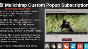 Mailchimp Custom Popup Subscription For Wordpress v1.4