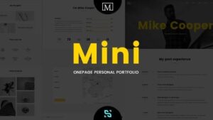 Mini (v1.6.9) Onepage Personal Portfolio Theme