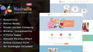Nashville (v1.4) Day Care & Kindergarten School WordPress Theme