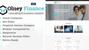 Olney Finance (v2.6) Business Consulting WordPress Theme