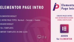 Page Intro for Elementor WordPress Plugin v1.0