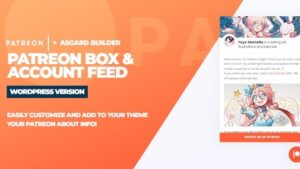 Patreon Box and About Feed WordPress Plugin 1.0.0