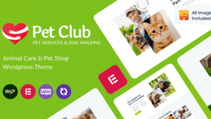 Pets Club (v2.3) Pet Care WordPress Theme + Shop