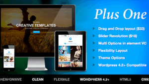 Plus (v1.8.1) One Page Marketing Portfolio WordPress Theme