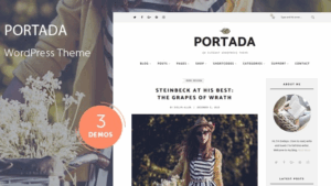 Portada (v2.4) Elegant Blog Blogging WordPress Theme