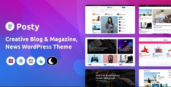 Posty v1.0 News Magazine WordPress Theme