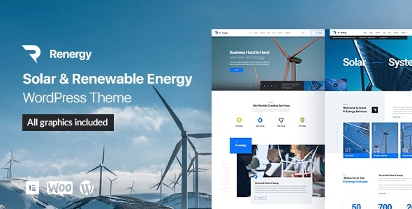 Renergy (v1.1.1) Solar and Renewable Energy WordPress Theme