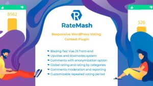 RateMash (v1.0) Responsive WordPress Voting Contest Plugin