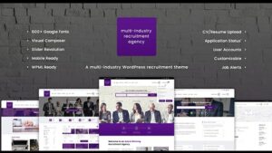 Recruitment Agency (v1.1.5) Multi Industry Responsive WordPress Theme
