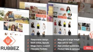 Rubbez (v1.8.6) WooCommerce & Corporate WordPress Theme