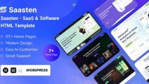 Saasten (v1.0) SaaS & Software Landing WordPress Theme