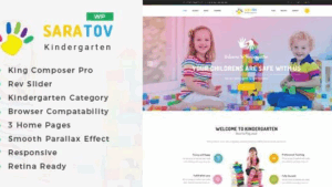 Saratov (v2.6) Day Care & Kindergarten School WordPress Theme
