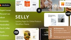 Selly v1.2 Marketing Landing Page WordPress Theme