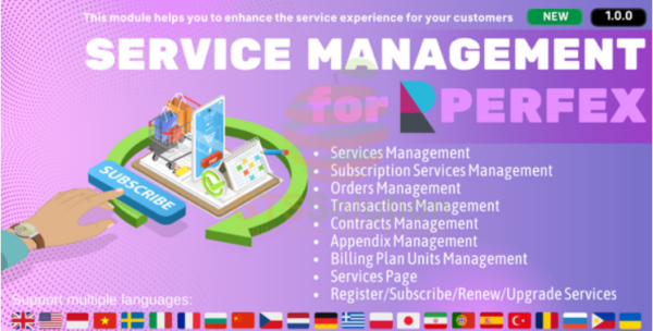 Service Management module for Perfex CRM v1.0.0