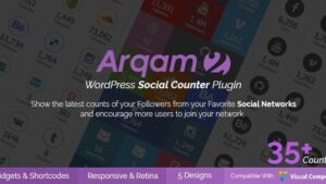 Arqam (v2.6.2) Social Counter Plugin for WordPress