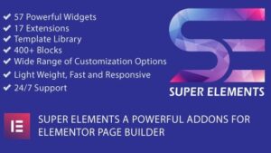 Super Elements v2.5.2 – Addons for Elementor