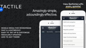 Tactile (v2.1) WordPress Mobile Menu