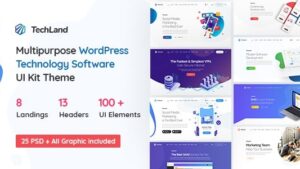 Techland v1.9.0 Saas Startup WordPress Technology Theme