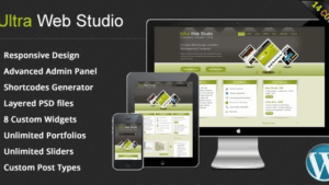 Ultra Web Studio (v2.19) Blog & Portfolio Wordpress Theme
