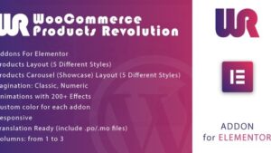 Woocommerce Products Revolution Gallery for Elementor WordPress Plugin v1.0