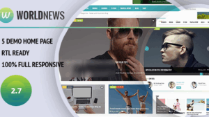 WorldNews (v2.5) Magazine RTL Responsive WordPress Blog\Magazine