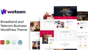 Woteen (v2.7) Broadband and Telecom Business WordPress Theme
