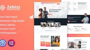 Zebizz (v1.0) Business Consulting WordPress Theme