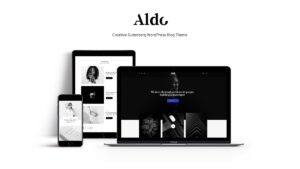 Aldo v1.0.9 Gutenberg WordPress Theme Black & White