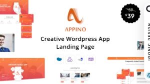 Appino v1.5.1 Creative WordPress App Landing Page