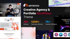 Artisticx (v1.0) Creative Agency & Portfolio WordPress