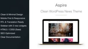 Aspire (v1.2.8) News & Magazine Clean WordPress Theme