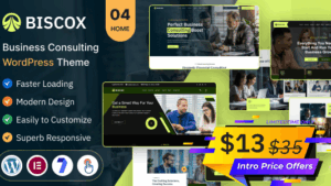 Biscox (v1.0.1) Business Consulting WordPress Theme
