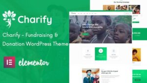 Charify v1.0.4 Fundraising & Donation WordPress Theme