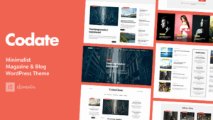 Codate (v1.4) Modern Magazine and Blog WordPress Theme
